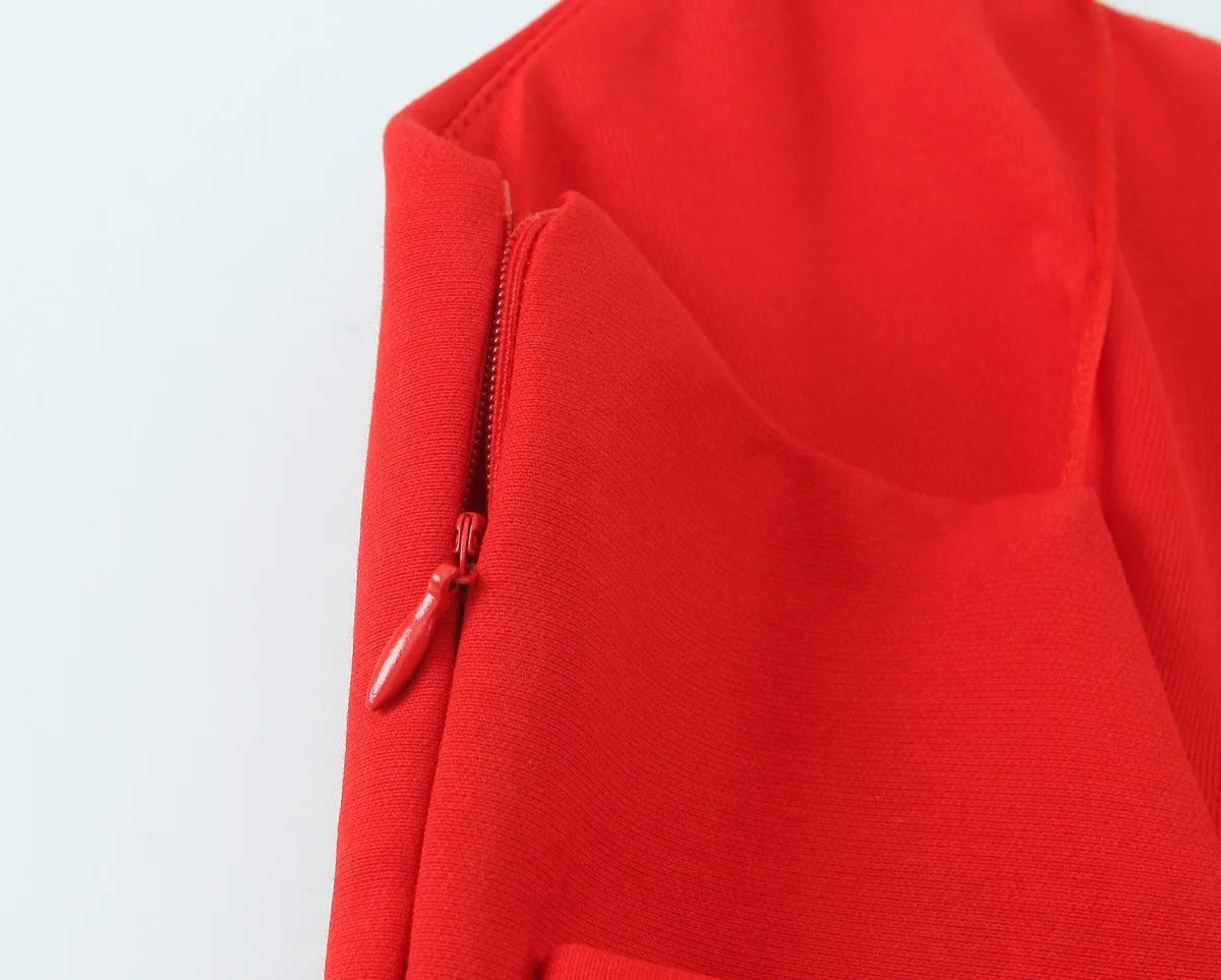 Backless Mini Dress – Sleeveless Bow Tie Cocktail Party