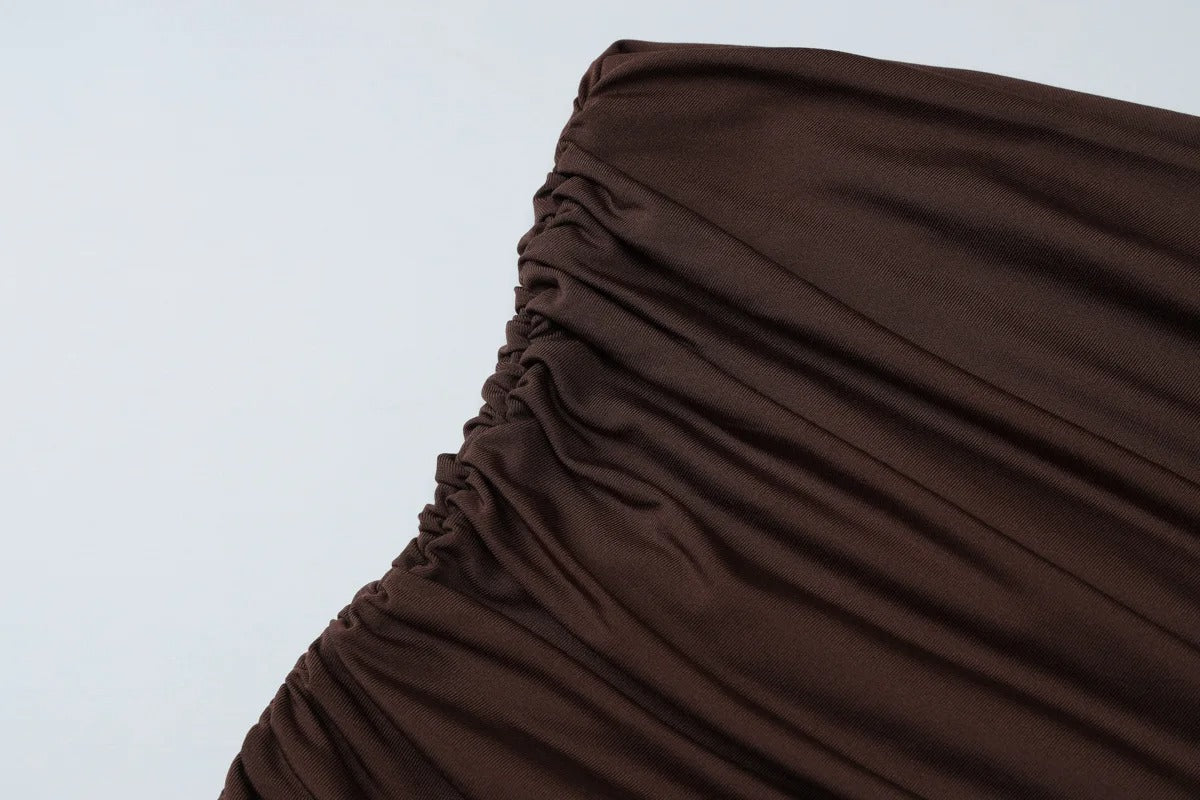 One Shoulder Maxi Dress – Elegant Backless Evening Gown