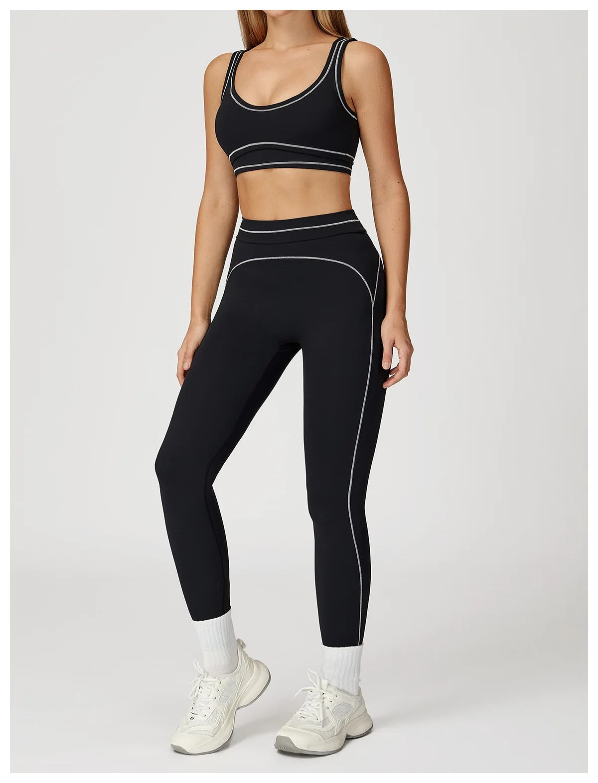 2 Piece Yoga Set – High Waist Leggings & Sports Bra Activewear
