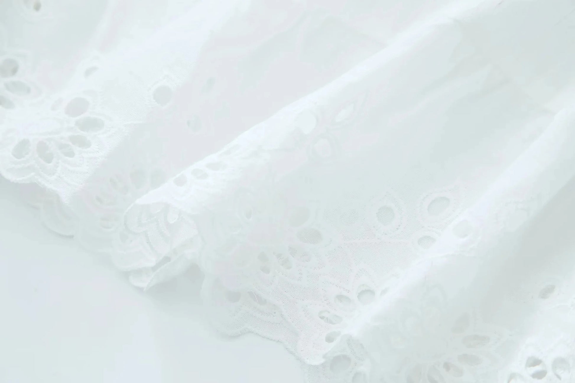 White Ruffle Maxi Dress – Loose Boho V Neck Long Sleeve Gown