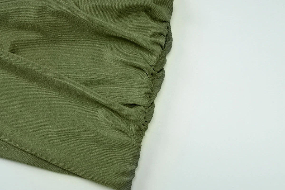 Ruched Mini Dress – Elegant Party Cocktail Outfit