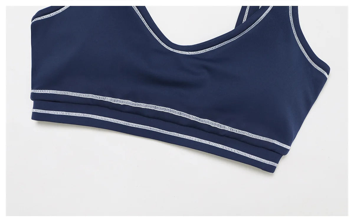 2 Piece Yoga Set – High Waist Shorts & Sports Bra Gym Activewear