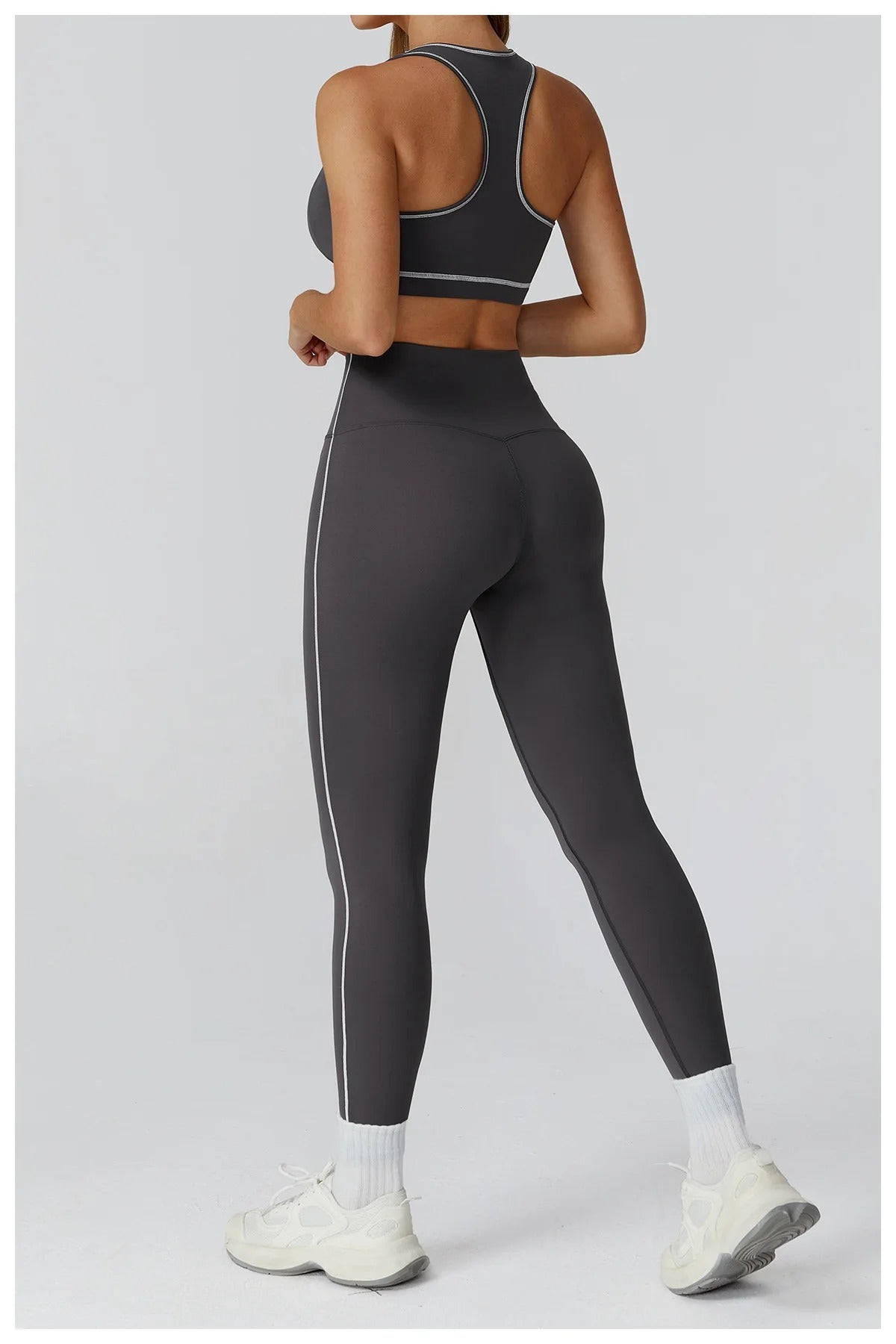 2 Piece Yoga Set – Sports Bra & High Waist Leggings Gym Fitness Outfit