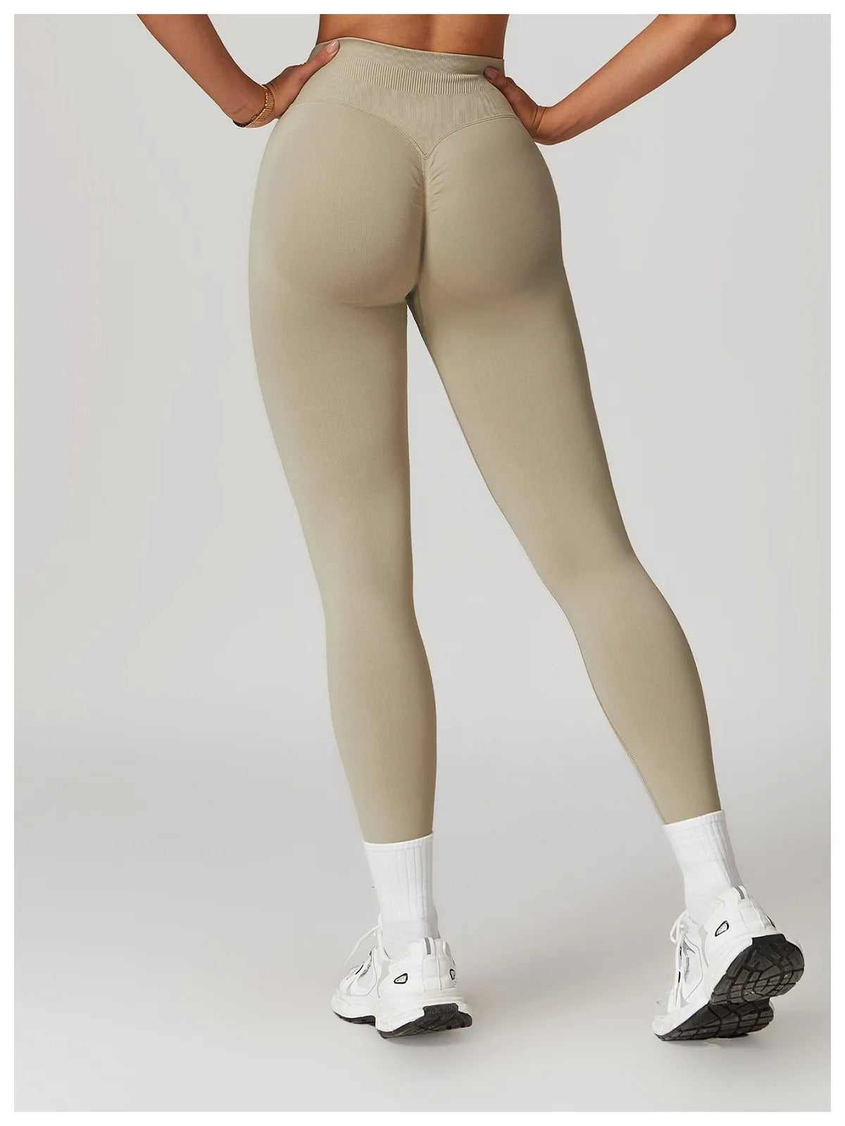 Seamless High Waist Leggings – Fitness Yoga Gym Workout Tights