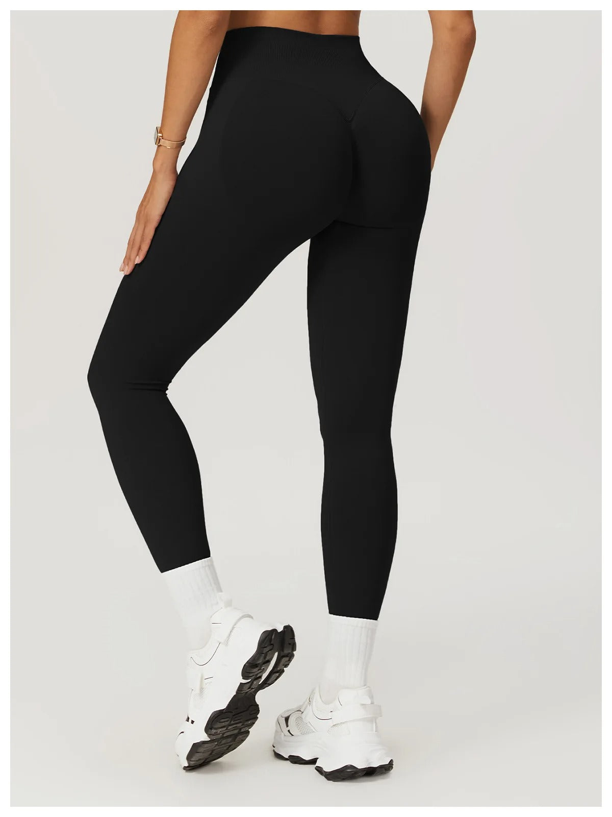 Seamless High Waist Leggings – Fitness Yoga Gym Workout Tights