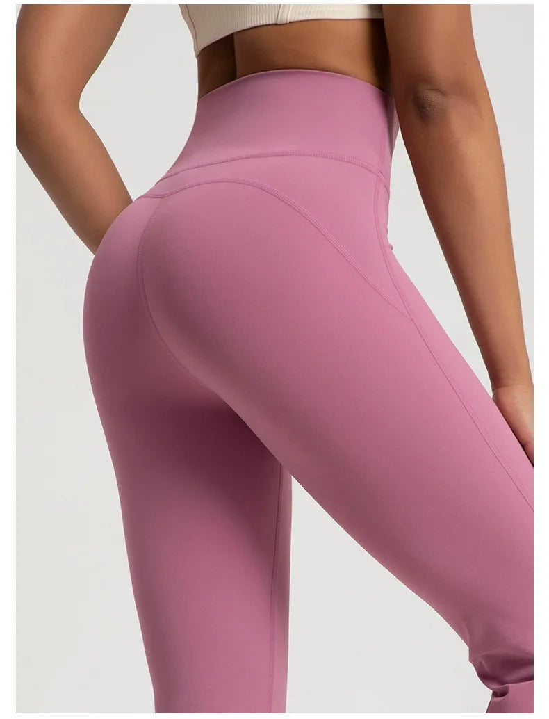 High Waist Flare Pants – Bootcut Yoga Trousers Casual Activewear