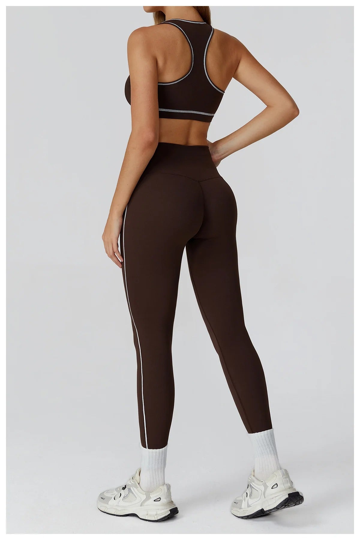 2 Piece Yoga Set – Sports Bra & High Waist Leggings Gym Fitness Outfit