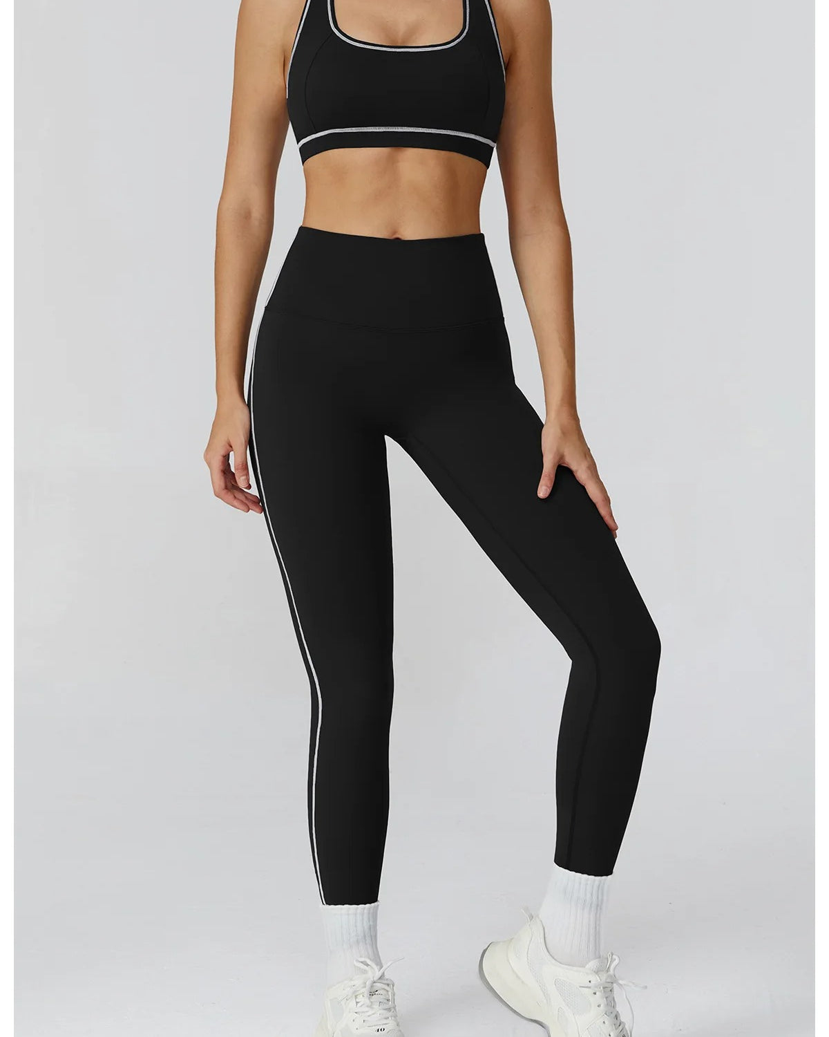 2 Piece Yoga Set – Sports Bra & High Waist Leggings Gym Fitness Outfit