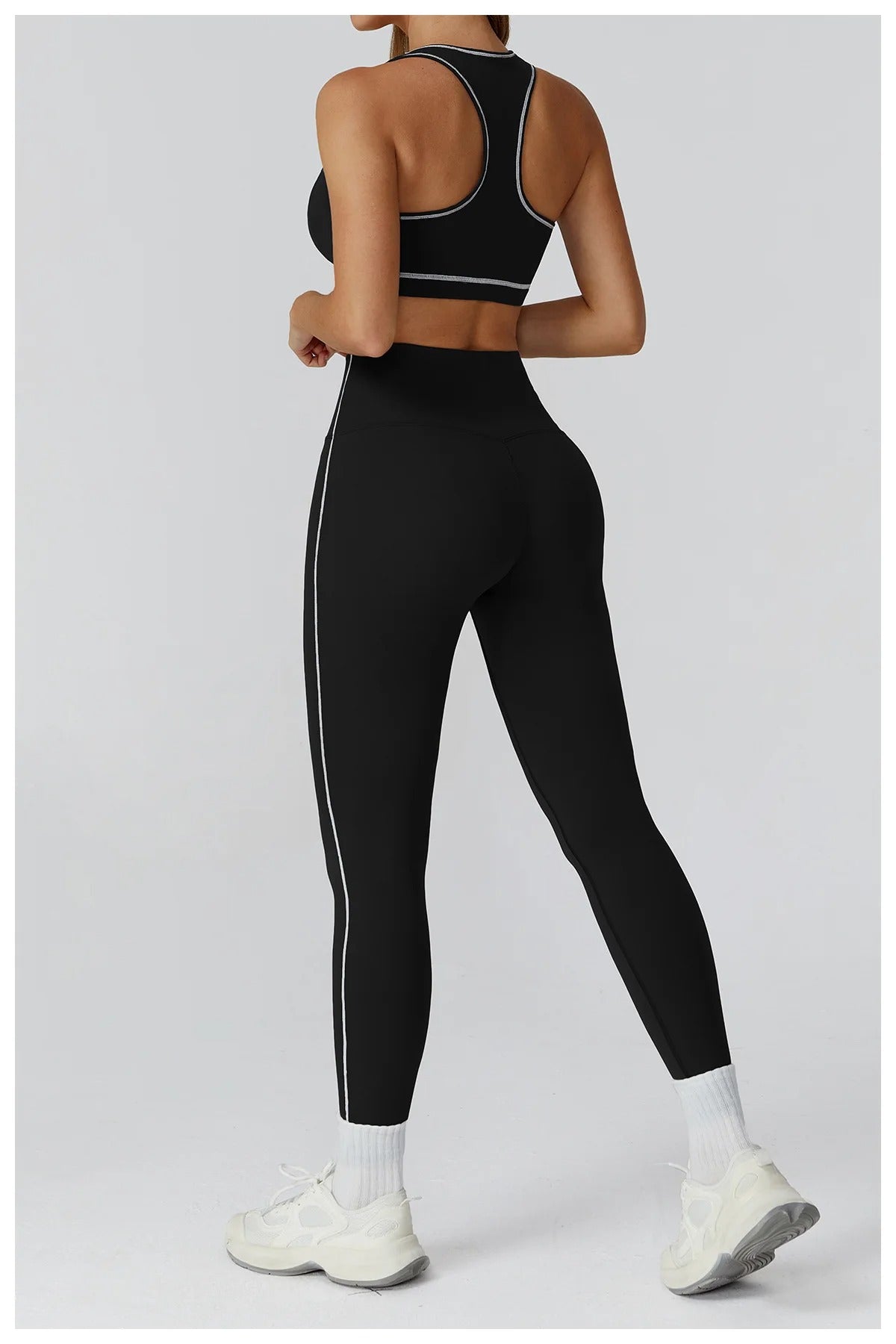 2 Piece Yoga Set – Sports Bra & High Waist Leggings Gym Fitness Outfit
