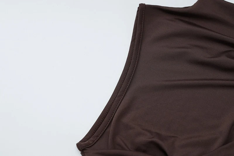 One Shoulder Maxi Dress – Halter Split Beach Evening Dress