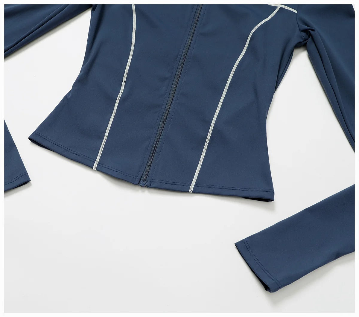 2 Piece Yoga Set – Long Sleeve Zip Jacket & High Waist Leggings Sportswear