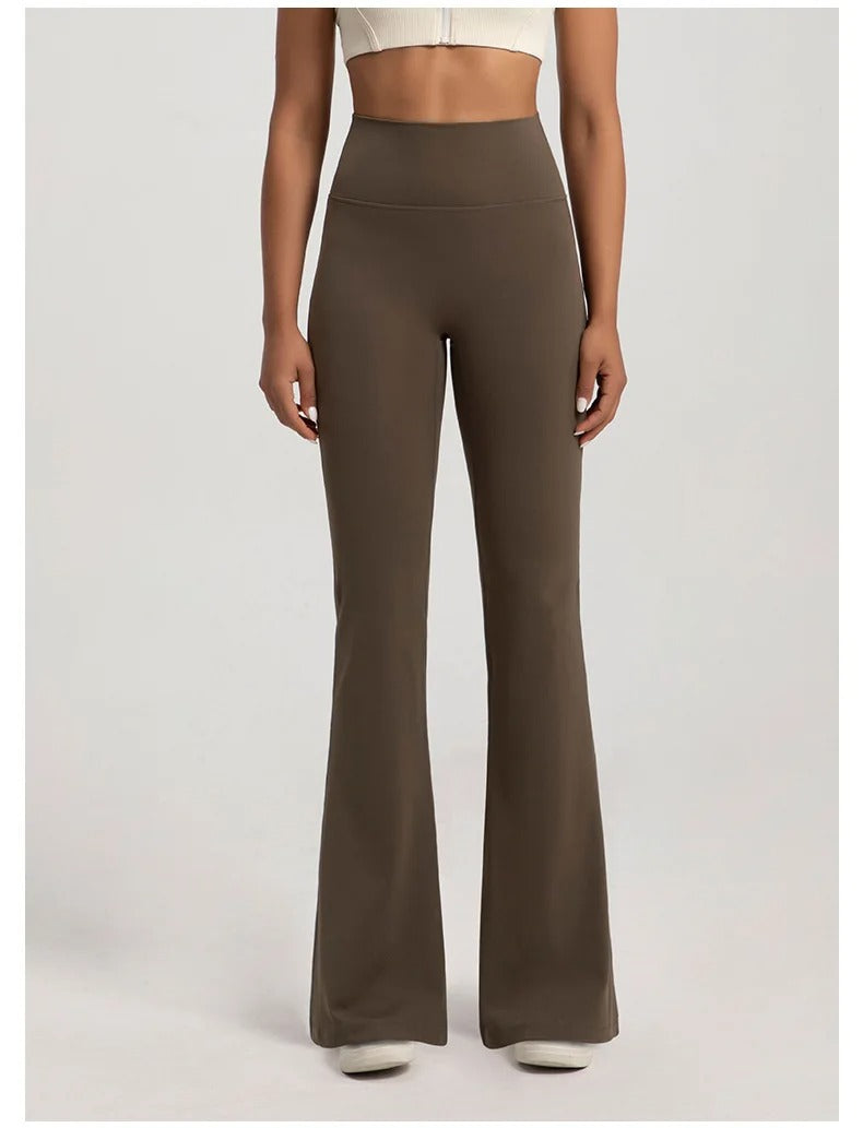 High Waist Flare Pants – Bootcut Yoga Trousers Casual Activewear