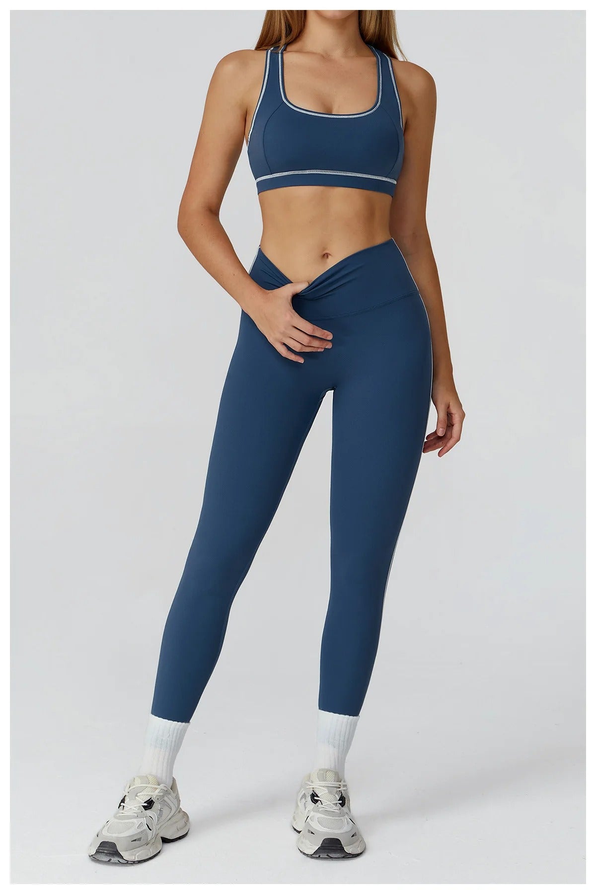 2 Piece Yoga Set – Sports Bra & High Waist Leggings Gym Fitness Outfit