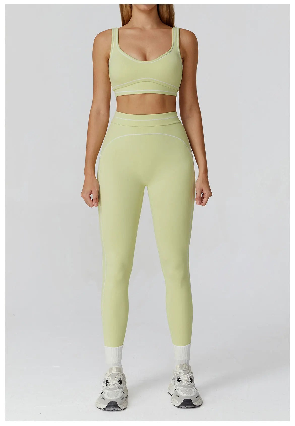 2 Piece Yoga Set – High Waist Leggings & Sports Bra Activewear