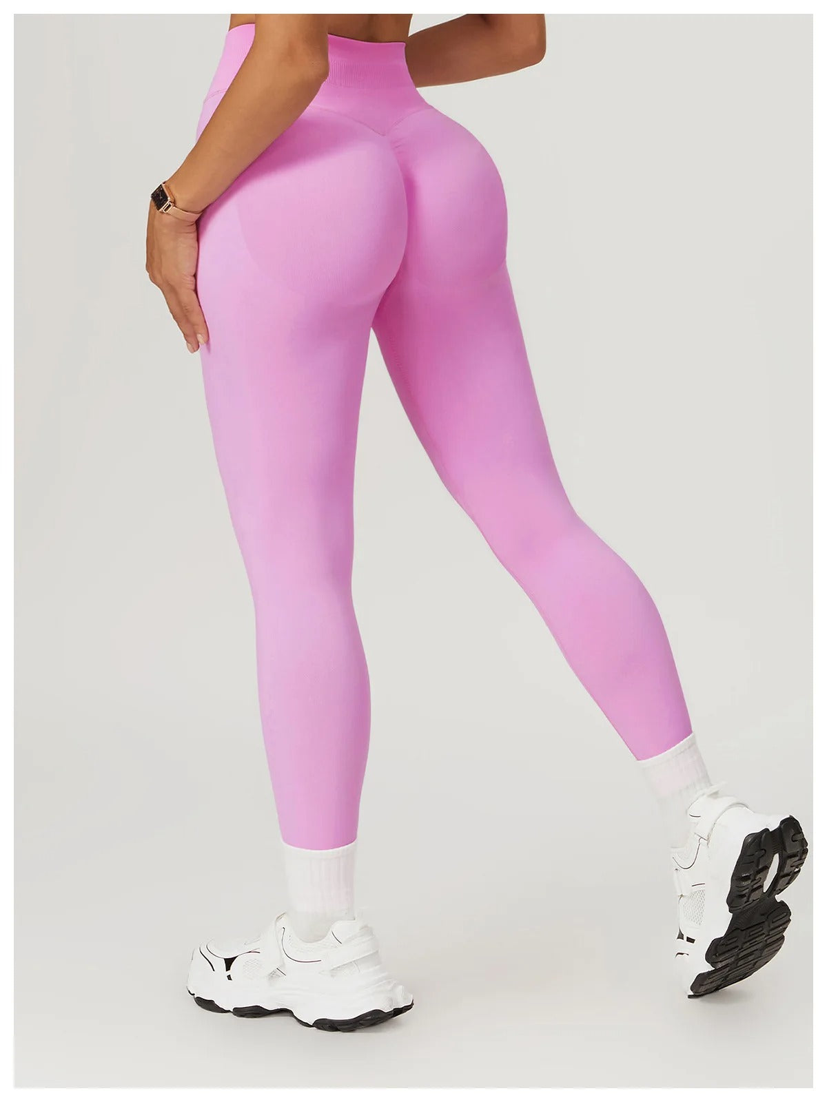 Seamless High Waist Leggings – Fitness Yoga Gym Workout Tights