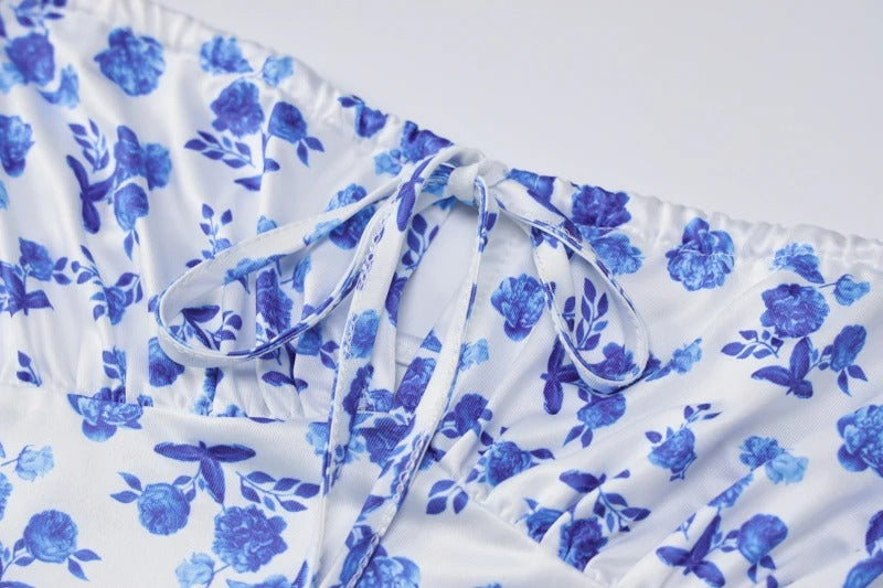 Floral Maxi Dress – Sleeveless Bodycon Summer Party Outfit
