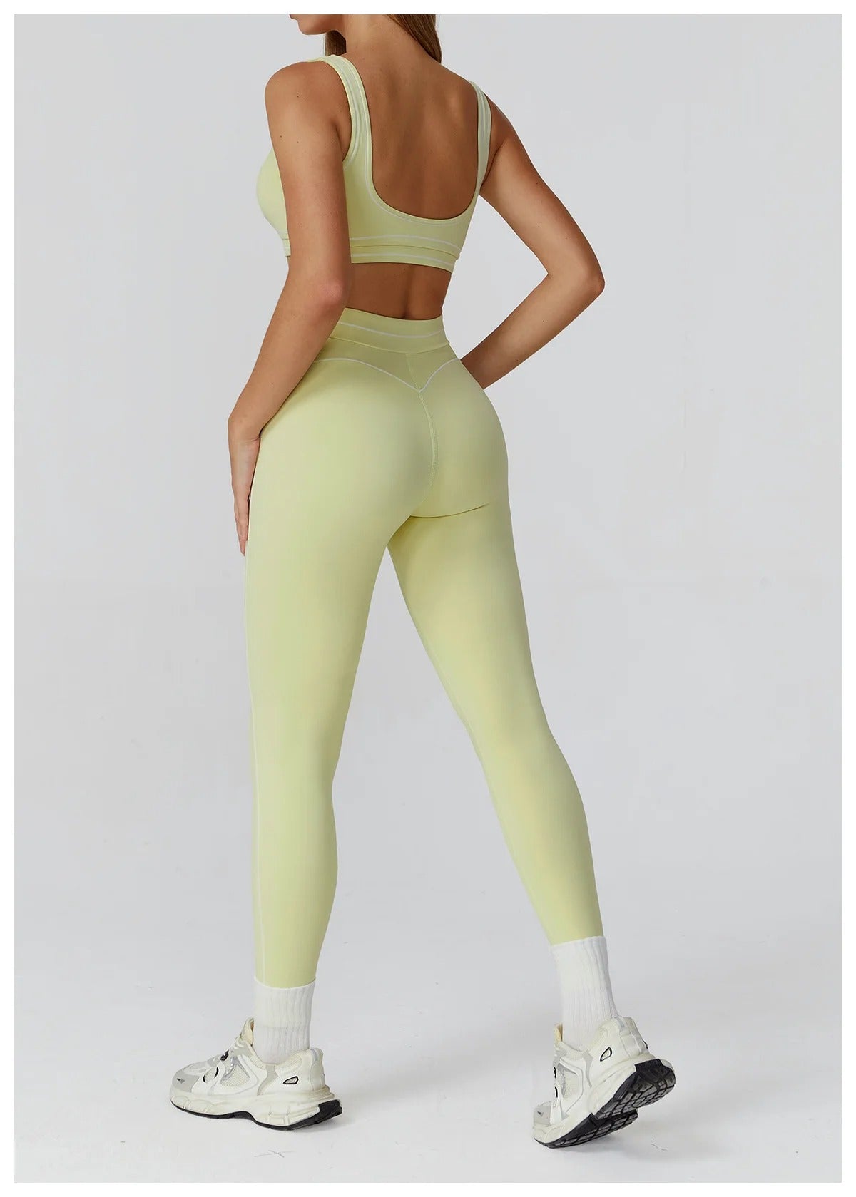 2 Piece Yoga Set – High Waist Leggings & Sports Bra Activewear