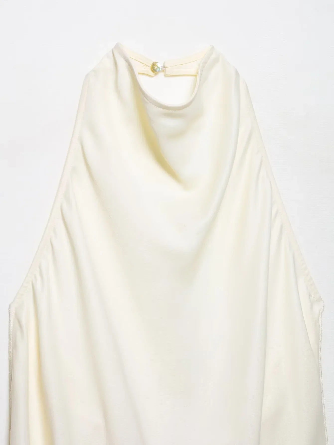 Elegant Satin Two Piece Pants Set – Sleeveless Top & Wide Leg Trousers