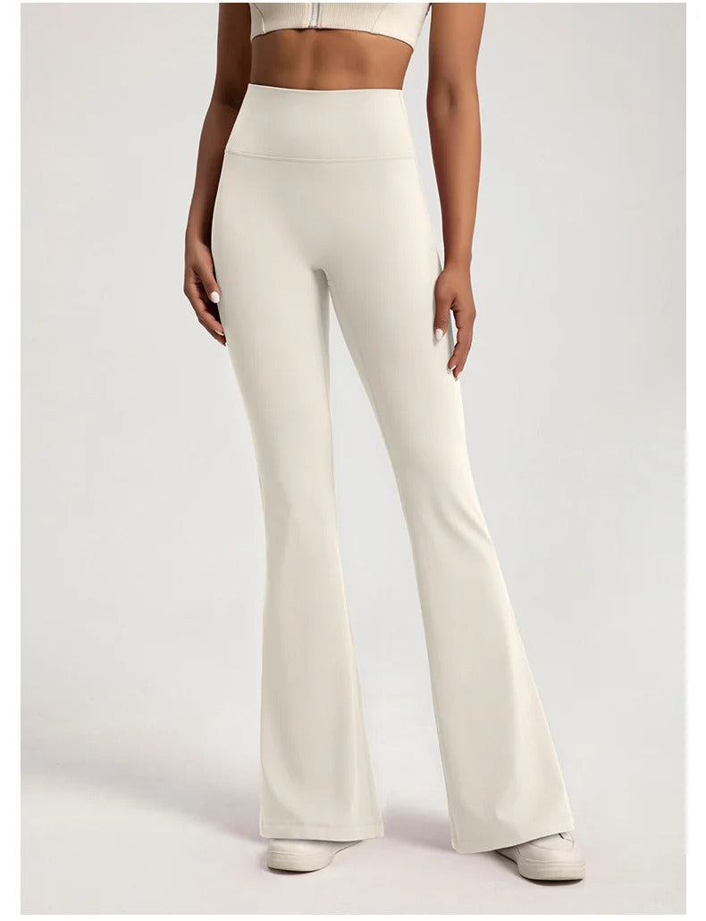High Waist Flare Pants – Bootcut Yoga Trousers Casual Activewear