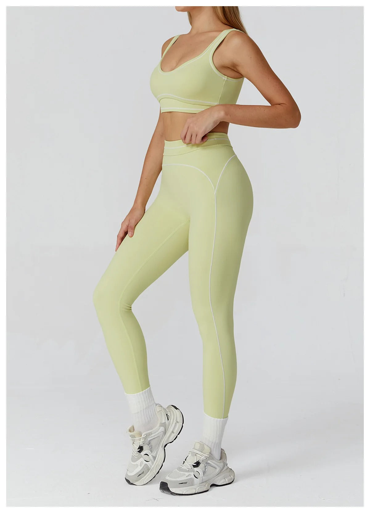 2 Piece Yoga Set – High Waist Leggings & Sports Bra Activewear