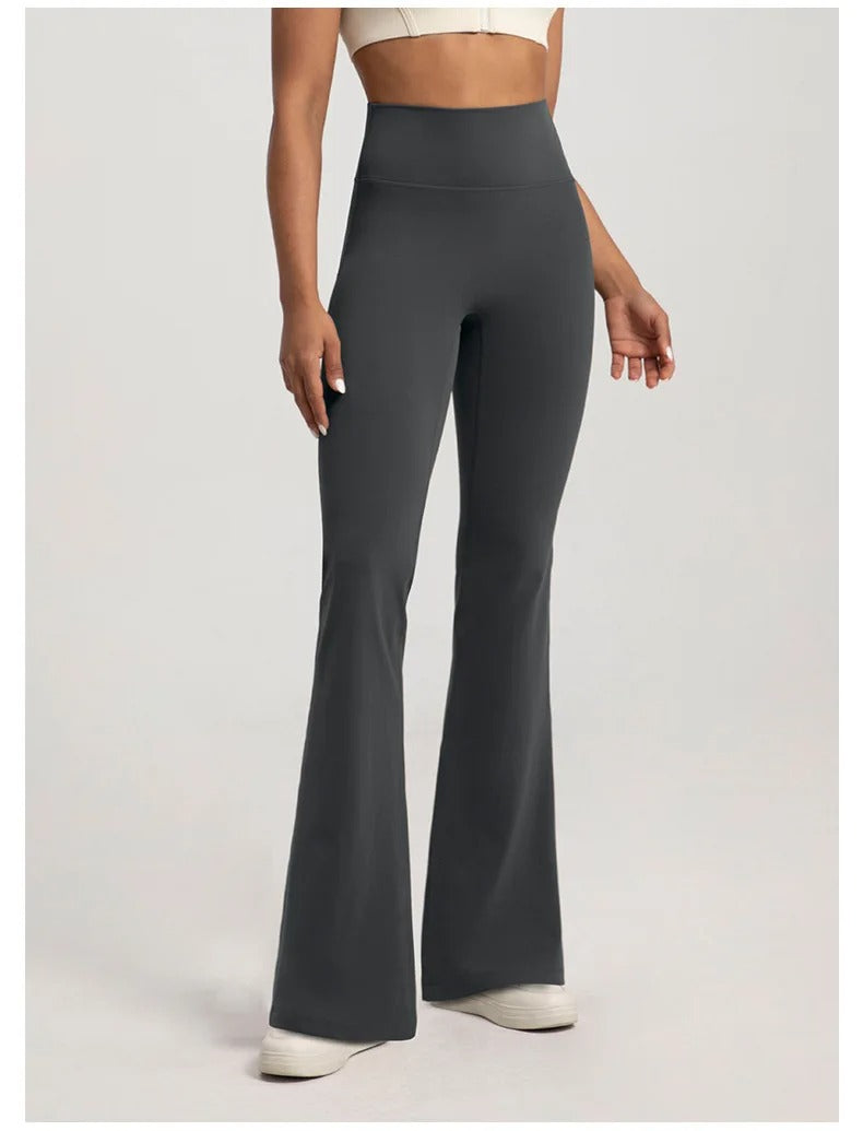 High Waist Flare Pants – Bootcut Yoga Trousers Casual Activewear