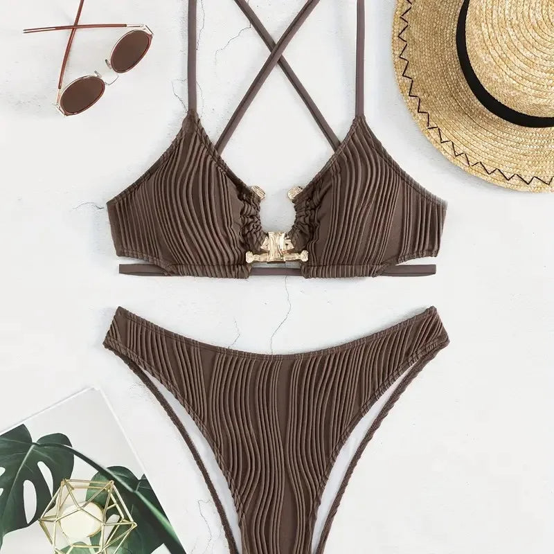Ribbed Bikini Set-Jordyn the Label