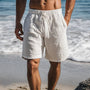 Men Cotton Summer Look Lightweight Linen Shorts-The British Gentlemen