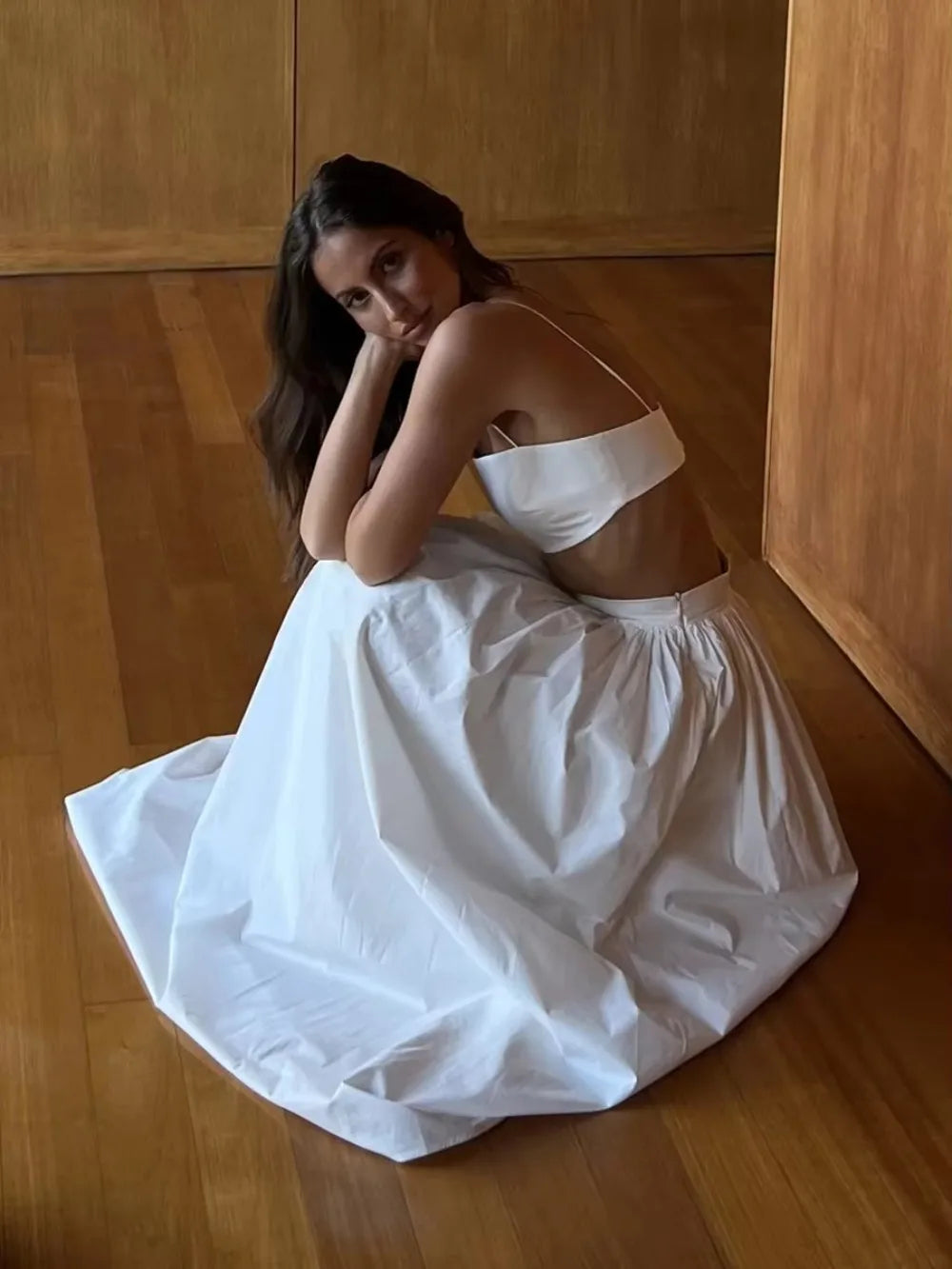 Boho Two Piece Set – Crop Top & Maxi Skirt Outfit