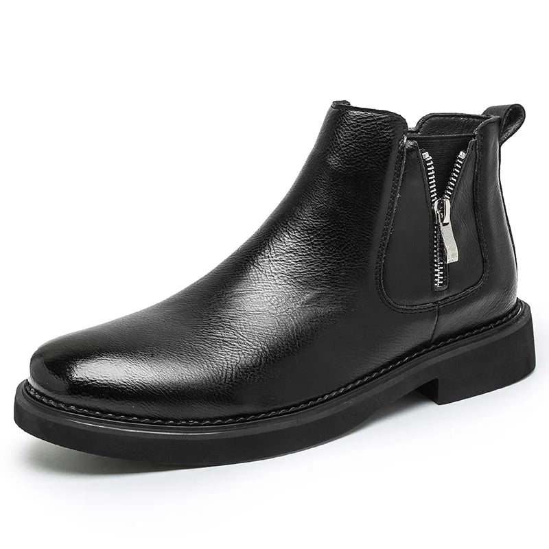 Men's Trendy Vintage Leather Ankle Boots