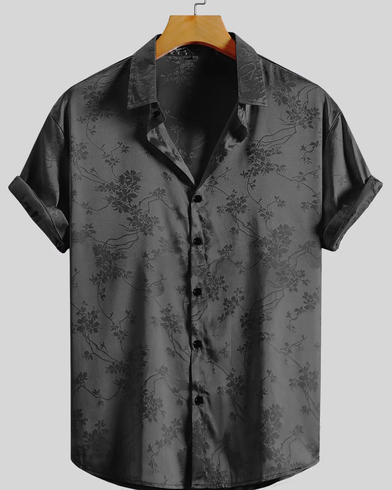 Men’s Embroidered Casual Button Up Summer Shirt