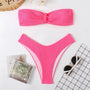 Sophie - Ribbed Bandeau Bikini Set-Jordyn the Label