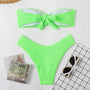 Sophie - Ribbed Bandeau Bikini Set-Jordyn the Label