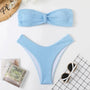 Sophie - Ribbed Bandeau Bikini Set-Jordyn the Label