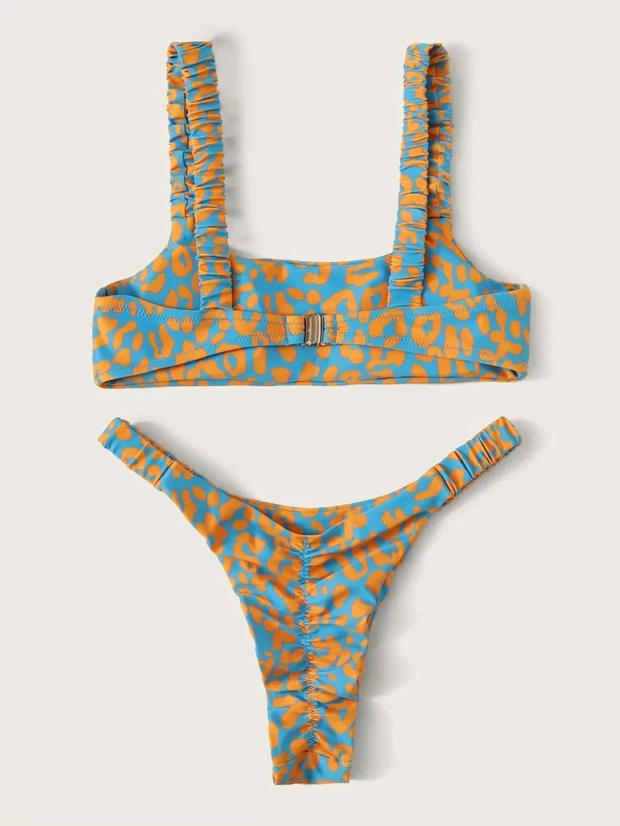 Esmee - Micro Printed Bikini Set-Jordyn the Label