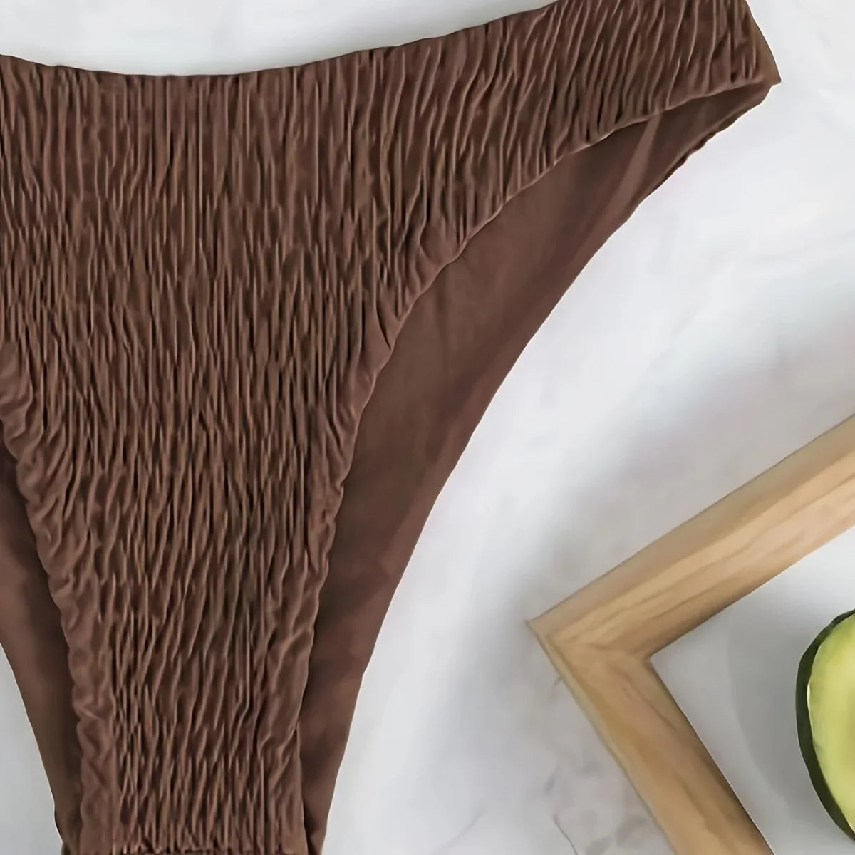 Saar - Wrinkled Thong Bikini Set-Jordyn the Label