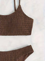 Saar - Wrinkled Thong Bikini Set-Jordyn the Label