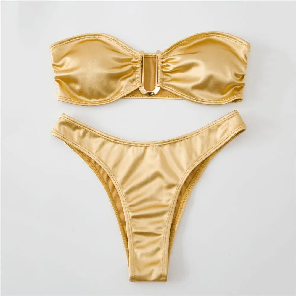 Noor - Strapless U-Shaped Swimwear-Jordyn the Label