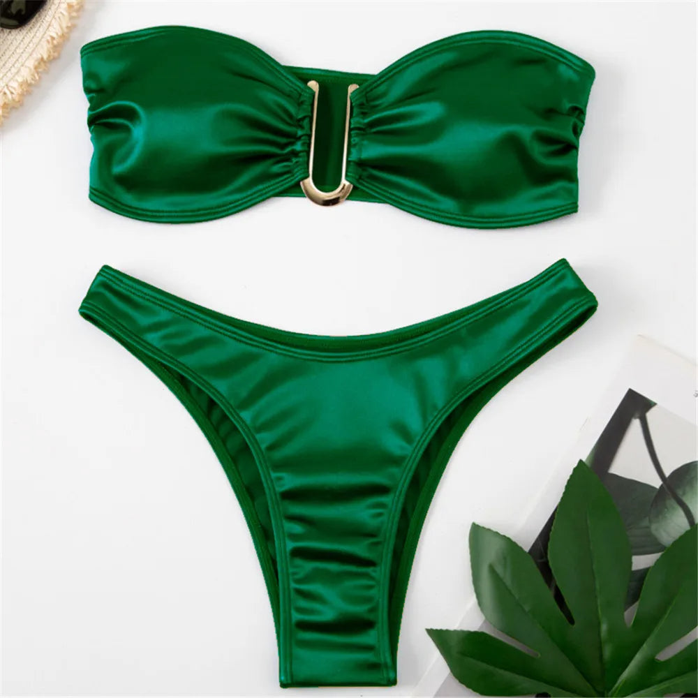 Noor - Strapless U-Shaped Swimwear-Jordyn the Label