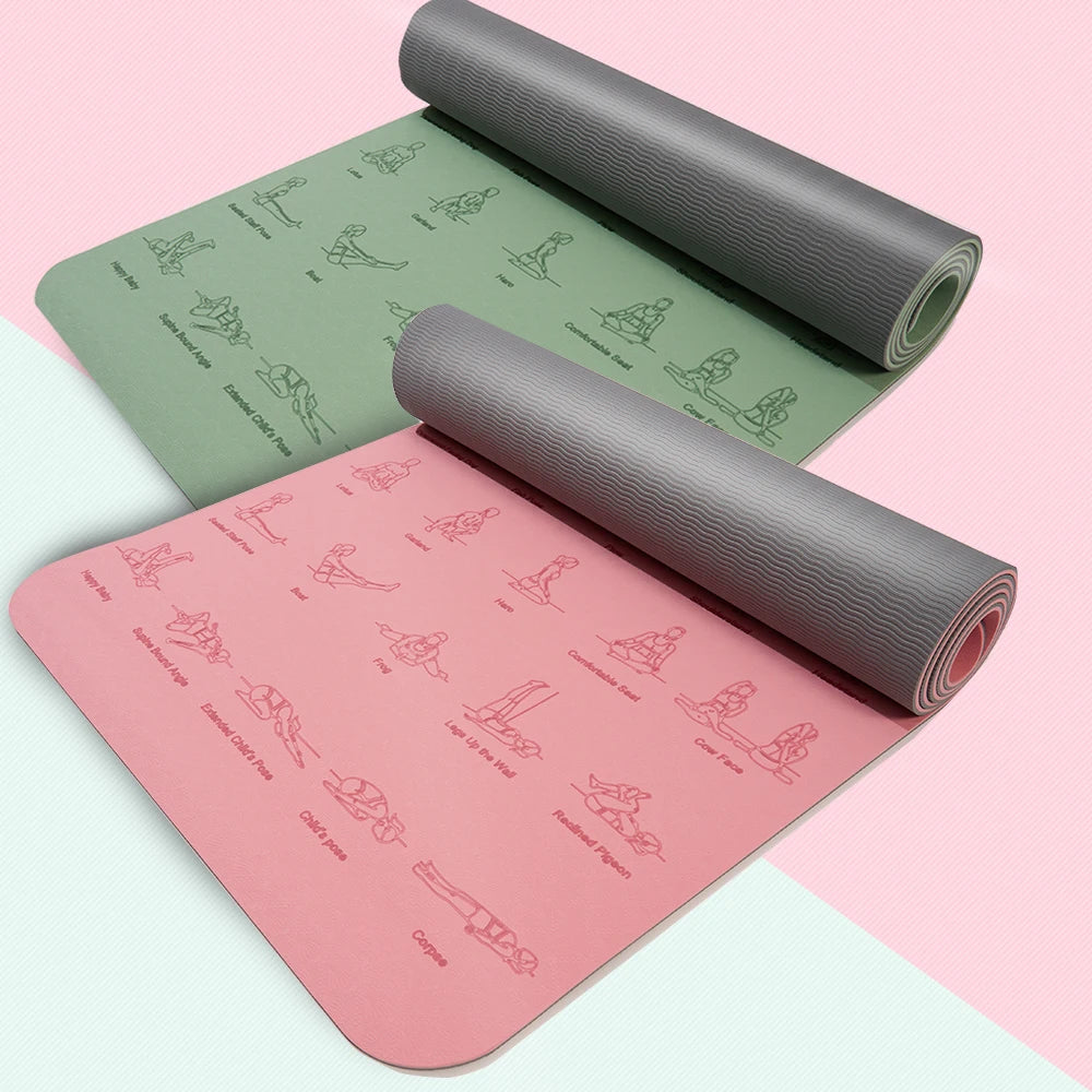 Eco Friendly Non Slip Yoga Mat – Pilates & Fitness Exercise Mat