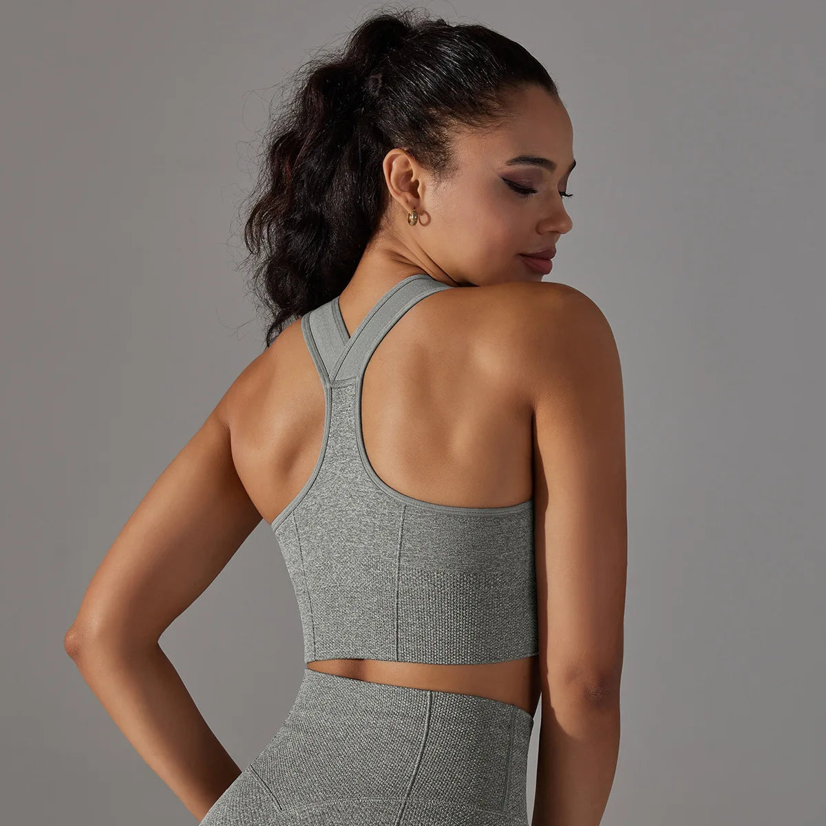 Seamless Racerback Sports Bra – Gym, Yoga & Pilates Activewear