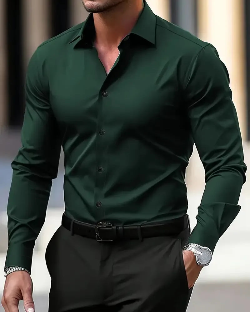 The Kensington Satin Cotton Men’s Formal Shirt