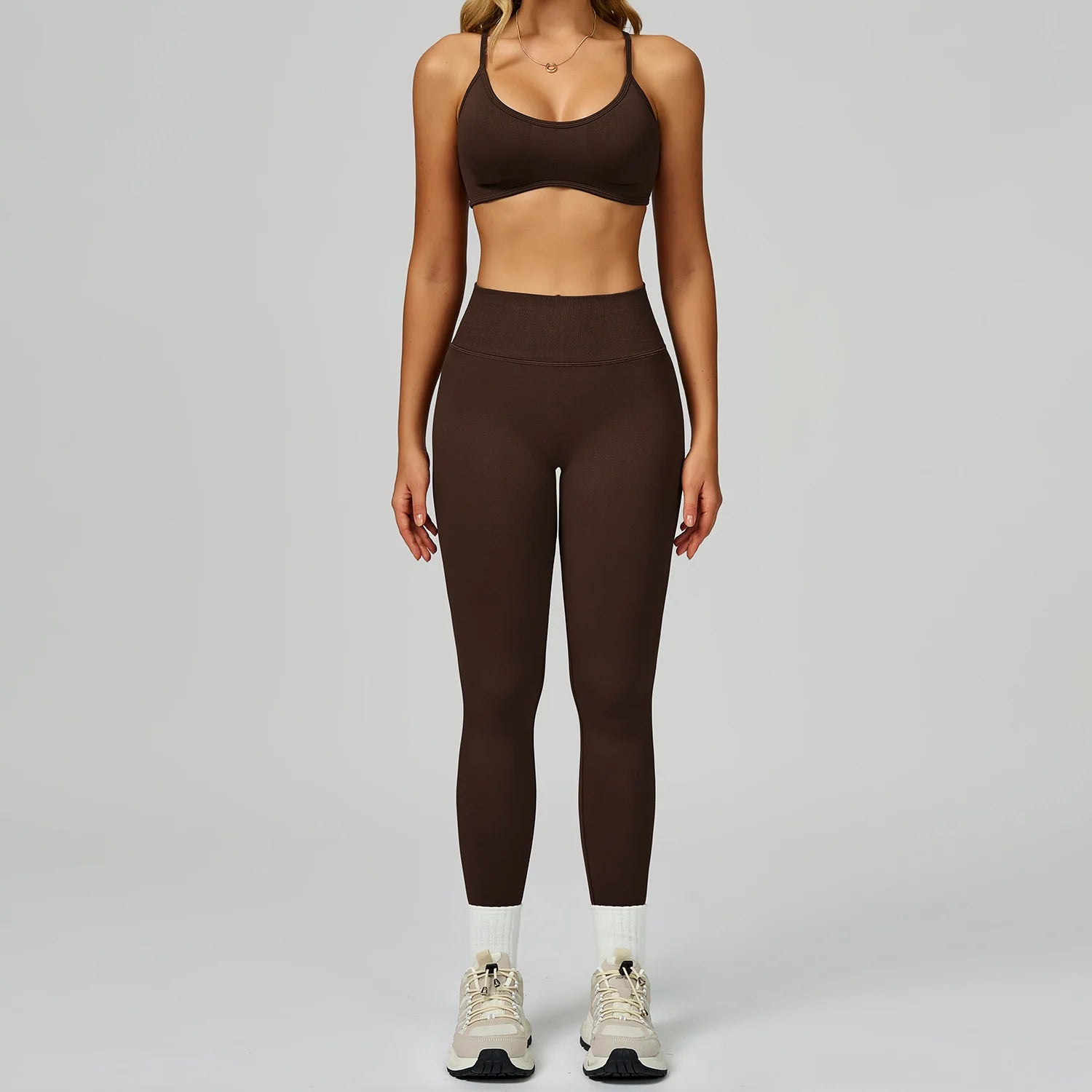 Seamless Yoga Set – Push Up Bra & High Waist Leggings Activewear