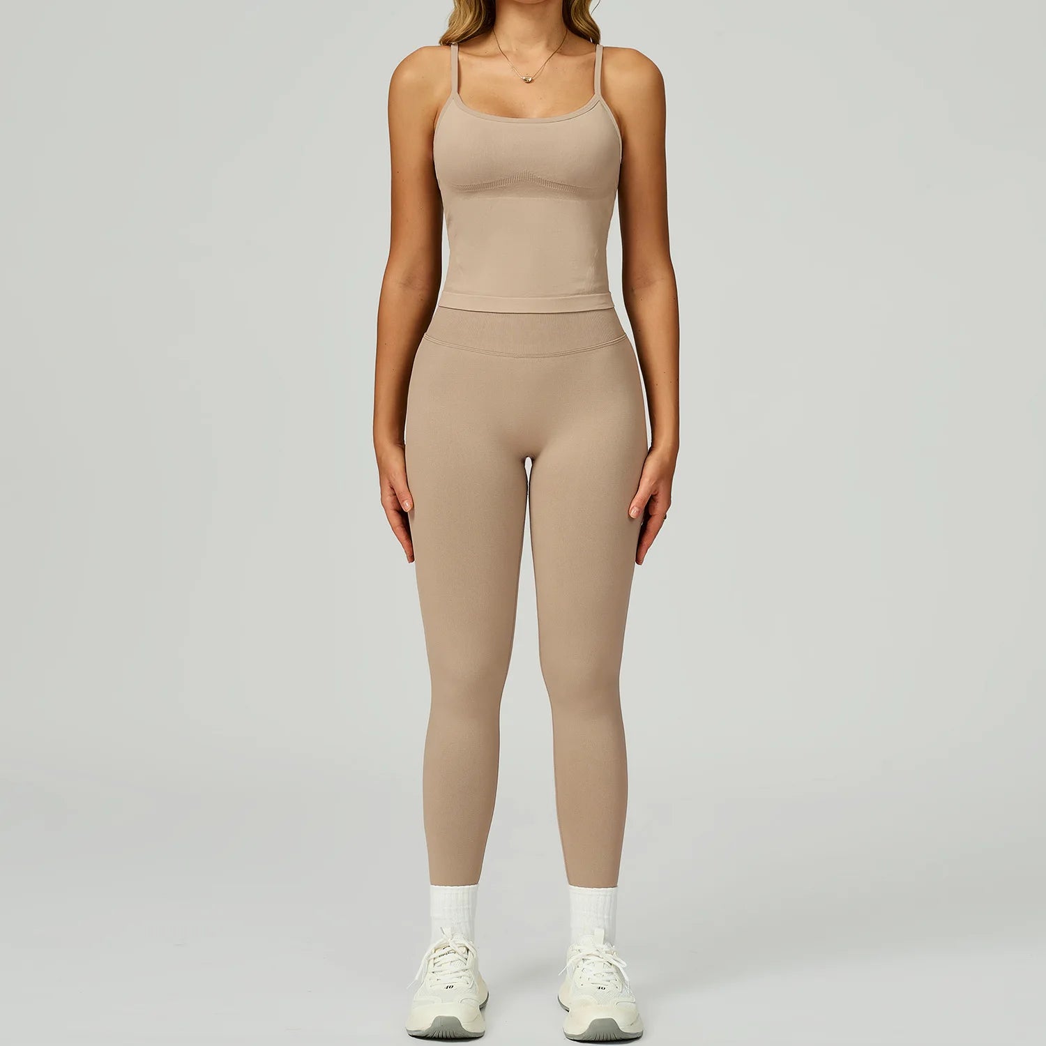 Seamless Yoga Set – Top & High Waist Leggings Activewear