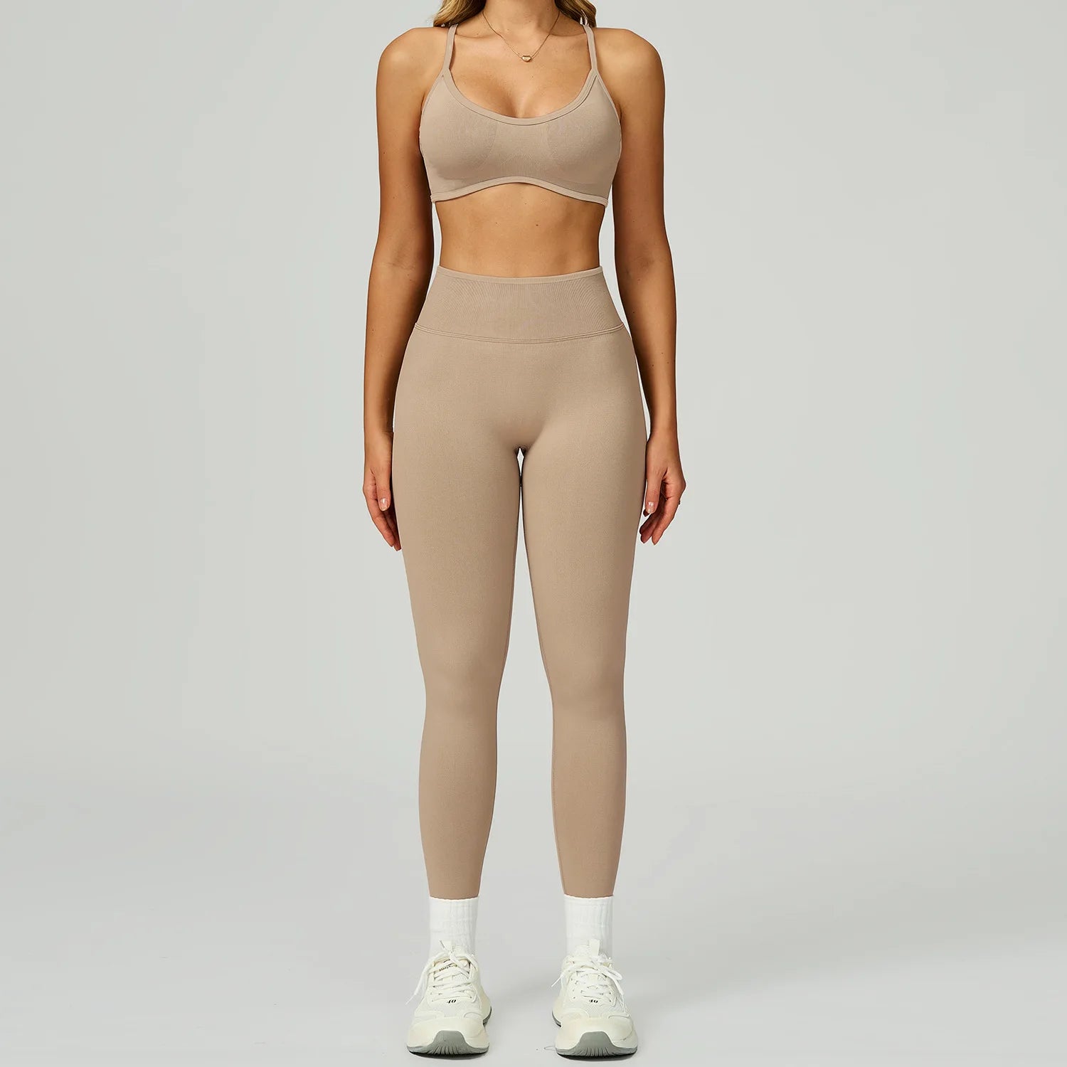 Seamless Yoga Set – Push Up Bra & High Waist Leggings Activewear