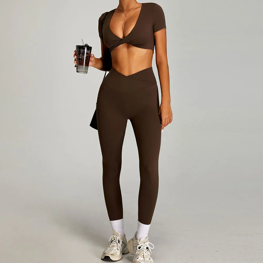 2 Piece Yoga Set – Sports Bra & Leggings Gym Activewear