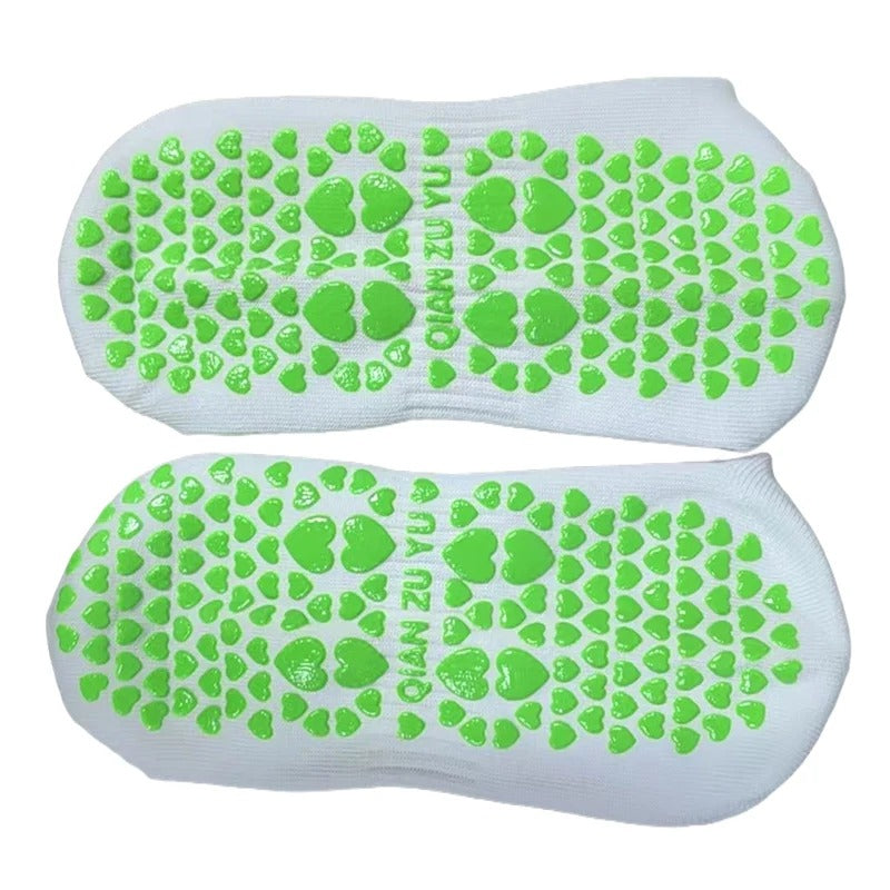 3 Pairs Non Slip Grip Socks – Pilates, Yoga & Fitness Avocado Design
