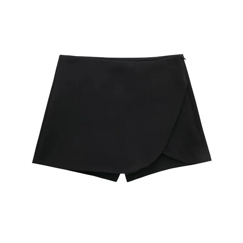 Casual High Waist Skort – Casual Mini Wrap Shorts