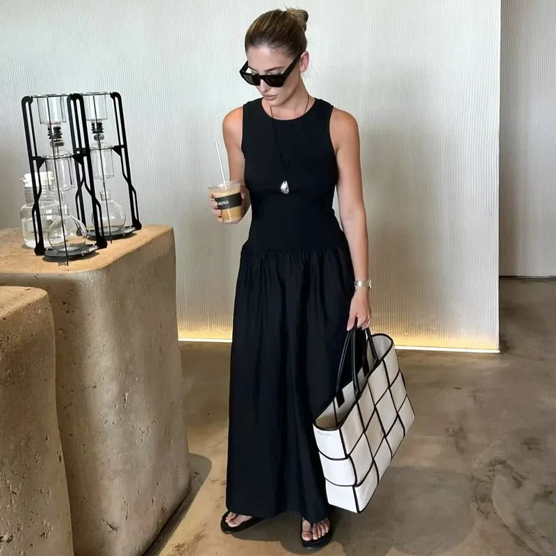 Maxi Dress – Elegant Sleeveless Casual Long Summer Dress