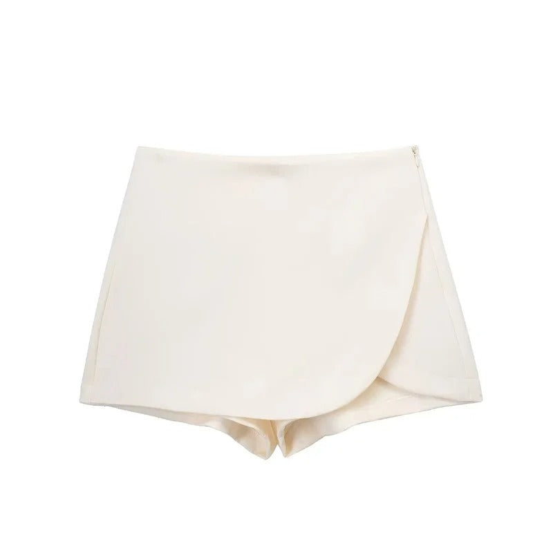 Casual High Waist Skort – Casual Mini Wrap Shorts