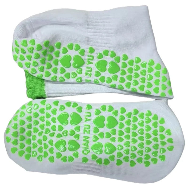 3 Pairs Non Slip Grip Socks – Pilates, Yoga & Fitness Avocado Design